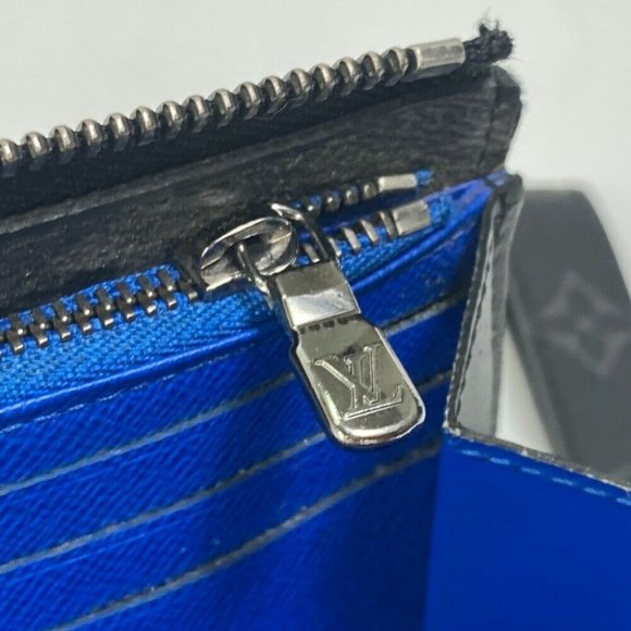 Authentic LOUIS VUITTON M80994 Monogram Eclipse Zippy Dragonnes Trunk print Long - Picture 5 of 16